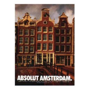 ABSOLUT AMSTERDAM Vodka Magazine Ad