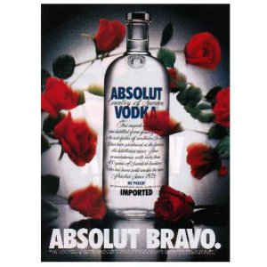 ABSOLUT BRAVO Vodka Magazine Ad