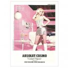 ABSOLUT COSMO w/ Zooey Deschanel Vodka Magazine Ad