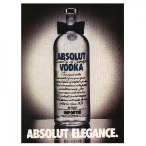 ABSOLUT ELEGANCE Vodka Magazine Ad