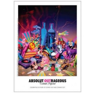 ABSOLUT OUTRAGEOUS Vodka Magazine Ad