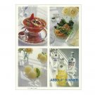 ABSOLUT SUMMER Double-Sided Recipe Cards Spectacular Magazine Ad