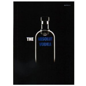 THE ABSOLUT VODKA Magazine Ad BLACK BACKGROUND