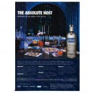 THE ABSOLUTE HOST Absolut Vodka Magazine Ad THE ABSOLUTE HOST Absolut Vodka Magazine Ad
