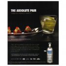 THE ABSOLUTE PAIR Absolut Vodka Magazine Ad THE ABSOLUTE PAIR Absolut Vodka Magazine Ad