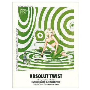 ABSOLUT TWIST w/ Kate Beckinsale Vodka Magazine Ad