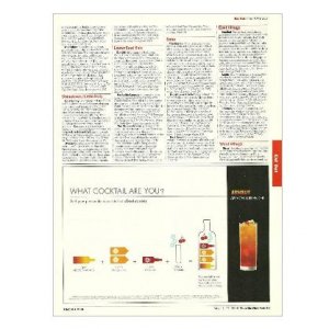 WHAT COCKTAIL ARE YOU? Absolut Vodka Magazine Ad ABSOLUT APEACH SURRENDER
