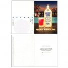 ABSOLUT WONDERLAND Vodka Ad Postcard & CHRISTMAS HOLIDAY PARTY Invitation