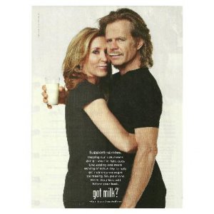 FELICITY HUFFMAN & WILLIAM H MACY got milk? Milk Mustache Magazine Ad