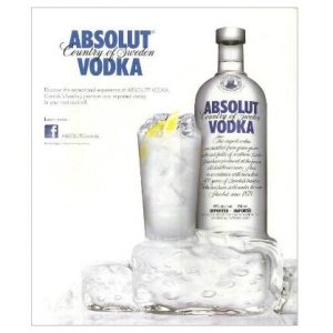 ABSOLUT VODKA Austere Canadian Magazine Ad