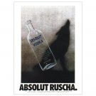 ABSOLUT RUSCHA Vodka Magazine Ad