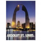 ABSOLUT ST LOUIS Vodka Magazine Ad ABSOLUT ST LOUIS Vodka Magazine Ad
