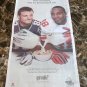 GIANTS' HAKEEM NICKS AND PATRIOTS' WES WELKER got milk? USA Today Newspaper Ad