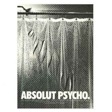 ABSOLUT PSYCHO Vodka Magazine Ad