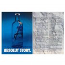 ABSOLUT STORY & WINNER Canadian Vodka Magazine Ad - 2 PAGES