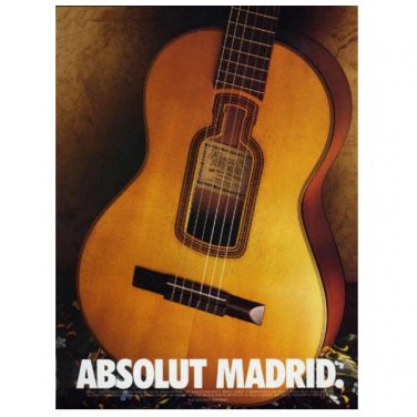 ABSOLUT MADRID Vodka Magazine Ad