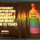 ABSOLUT COLORS "EXPRESS YOUR PRIDE" - 2-Page Ad Proudly Supporting LGBT Colorful ABSOLUT COLORS "EXPRESS YOUR PRIDE" - 2-Page Ad Proudly Supporting LGBT Colorful