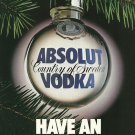 HAVE AN ABSOLUT BALL Vodka Magazine Ad HAVE AN ABSOLUT BALL Vodka Magazine Ad