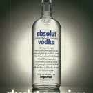 ABSOLUT CUMMINGS Vodka Magazine Ad (E.E. Cummings)