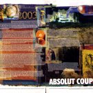ABSOLUT COUPLAND Vodka Ad (Douglas Coupland) 2 Pages HARD TO FIND!