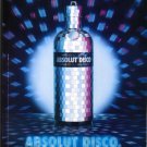 ABSOLUT DISCO French Vodka Magazine Ad HARD TO FIND!