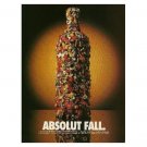 ABSOLUT FALL Vodka Magazine Ad GETTING HARDER & HARDER TO FIND!