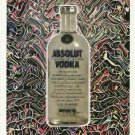 ABSOLUT GARTEL Vodka Magazine Ad w/ Artwork by Laurence Gartel