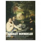 ABSOLUT HOFMEKLER Vodka Magazine Ad Homage to Edouard Manet by Ori Hofmekler ABSOLUT HOFMEKLER Vodka Magazine Ad Homage to Edouard Manet by Ori Hofmekler