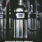 ABSOLUT MODE EDITION Greek Vodka Magazine Ad NOT COMMON!