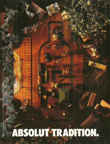 ABSOLUT TRADITION Vodka Magazine Ad from German Version