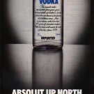 ABSOLUT UP NORTH and ABSOLUT FACTS Sidebar Canadian Vodka Magazine Ads - 2 PAGES
