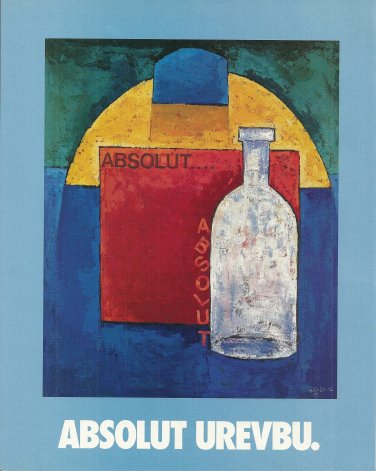 ABSOLUT UREVBU and ABSOLUT EXPRESSIONS Vodka Magazine Ad EPHRAIM UREVBU 2pp