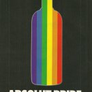 ABSOLUT PRIDE Vodka Magazine Ad NOT COMMON!