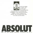 ABSOLUT PARTICIPATION Spectacular 4-Page Pull-Out Vodka Magazine Ad VERY RARE! ABSOLUT PARTICIPATION Spectacular 4-Page Pull-Out Vodka Magazine Ad VERY RARE!