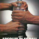 ABSOLUT PLAY BALL Vodka Magazine Ad NOT COMMON!