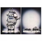 ABSOLUT SECURITY & ABSOLUT LARCENY Vodka Magazine Ads - 2 PAGES ABSOLUT SECURITY & ABSOLUT LARCENY Vodka Magazine Ads - 2 PAGES