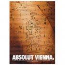 ABSOLUT VIENNA Vodka Magazine Ad