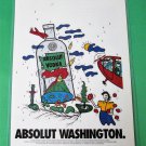 ABSOLUT WASHINGTON Statehood Series LAMINATED Vodka Magazine Ad RARE!