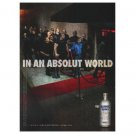 IN AN ABSOLUT WORLD Vodka Magazine Ad BOUNCERS AND PATRONS REVERSE ROLES