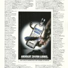 ABSOLUT 20 000 LIEUES French Vodka Magazine Ad NOT COMMON! ABSOLUT 20 000 LIEUES French Vodka Magazine Ad NOT COMMON!