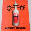 ABSOLUT ADIGARD Vodka Magazine Ad w/ Artwork by Eric Adigard NOT COMMON!