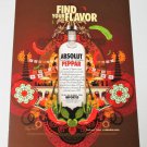FIND YOUR FLAVOR Vodka Magazine Ad from Trinidad RARE ABSOLUT PEPPAR VERSION FIND YOUR FLAVOR Vodka Magazine Ad from Trinidad RARE ABSOLUT PEPPAR VERSION