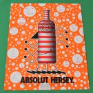 ABSOLUT HERSEY Vodka Magazine Ad Version 1 w/ Artwork by John Hersey