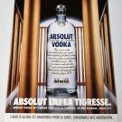 ABSOLUT LILI LA TIGRESSE French Vodka Magazine Ad RARE!