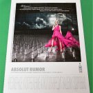 ABSOLUT RUMOR Russian Vodka Ad w/ Cyrillic Text (Version 2) RARE! ABSOLUT RUMOR Russian Vodka Ad w/ Cyrillic Text (Version 2) RARE!
