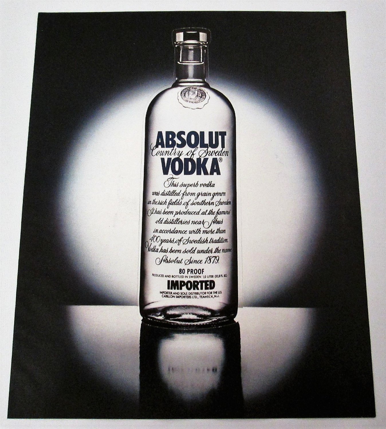 ABSOLUT TRICK or TREAT Die-Cut Spectacular Vodka Magazine Ad NOT COMMON!