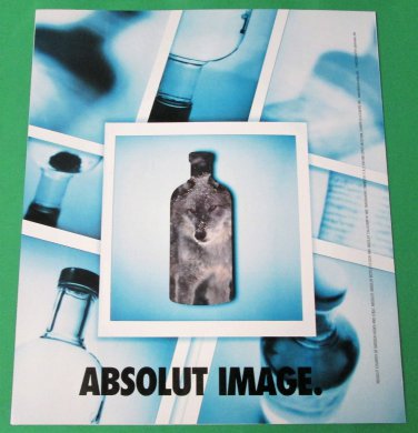 ABSOLUT IMAGE & EXPOSURE Canadian Spectacular Die-Cut Vodka Magazine Ad RARE!