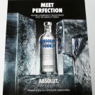 MEET PERFECTION "NATURAL INGREDIENTS TRANSFORMED" Absolut Vodka Magazine Ad MEET PERFECTION "NATURAL INGREDIENTS TRANSFORMED" Absolut Vodka Magazine Ad