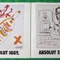 ABSOLUT ARTISTS Vodka Magazine Ad B.I.G. ZOMBIE BENNET DADA FRENTE IGGY 8pp