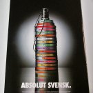 ABSOLUT SVENSK Vodka Magazine Ad Celebrating 85 Years of Swedish Film Industry